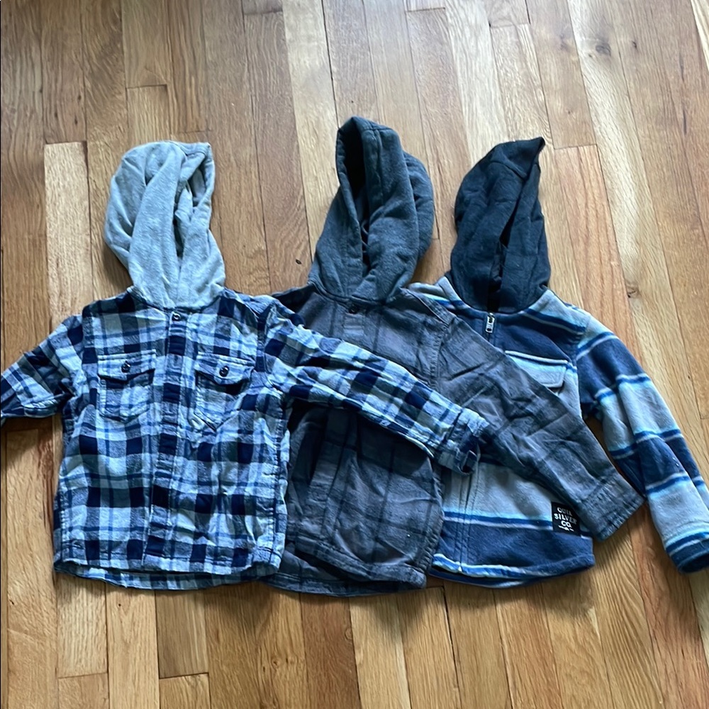 Quiksilver Kids Plaid and Striped Hoodies - Set of 3